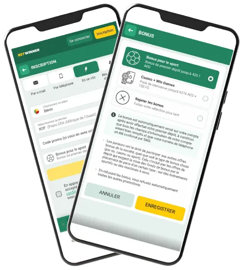 S’enregistrer dans l’application Betwinner avec un code promo