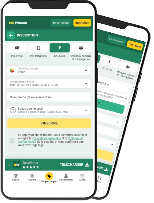 Comment s’enregistrer sur le site mobile + web Betwinner